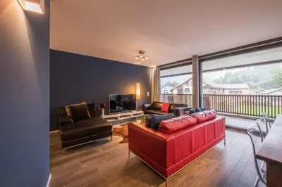 Ein Sitzbereich in der Unterkunft Independance Penthouse