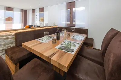 Ein Sitzbereich in der Unterkunft Milleggapark Casa Mia
