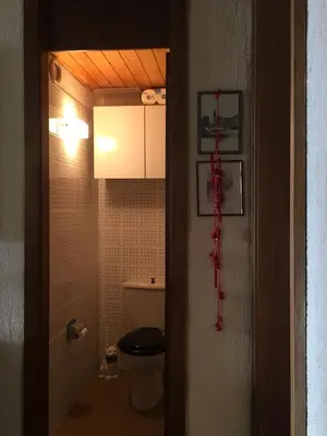 Ein Badezimmer in der Unterkunft Renovated Mountain View Apartment - Les Eperviers