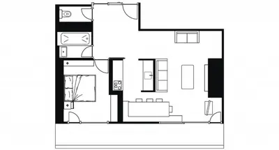 Grundriss der Unterkunft Renovated Mountain View Apartment - Les Eperviers