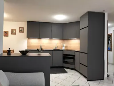 Küche/Küchenzeile in der Unterkunft Ferienwohnung Paradiso 1