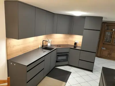 Küche/Küchenzeile in der Unterkunft Ferienwohnung Paradiso 1