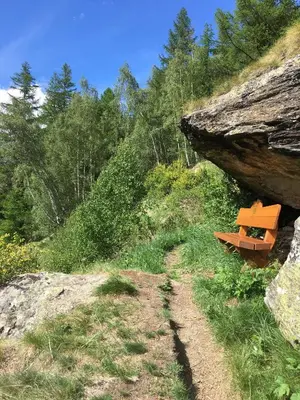 Naturlandschaft in der Nähe des Chalets