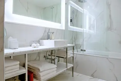 Ein Badezimmer in der Unterkunft Schweizerhof Zermatt - a Small Luxury Hotel