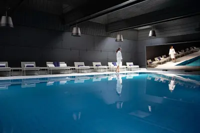Der Swimmingpool an oder in der Nähe von Schweizerhof Zermatt - a Small Luxury Hotel