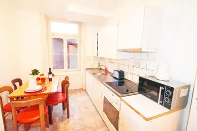 Küche/Küchenzeile in der Unterkunft Ferrari Apartment