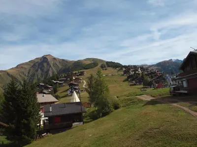 Naturlandschaft in der Nähe des Chalets