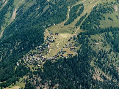 Naturlandschaft in der Nähe des Chalets