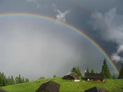 Naturlandschaft in der Nähe des Chalets
