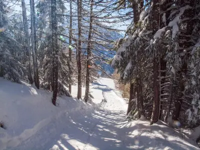 Chalet Skilift im Winter