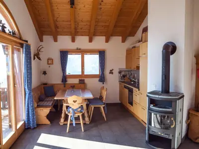 Küche/Küchenzeile in der Unterkunft Chalet Bergkristall