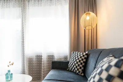 Ein Sitzbereich in der Unterkunft Hotel-Restaurant Seegarten-Marina