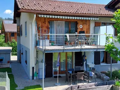 Ein Balkon oder eine Terrasse in der Unterkunft Apartment Daheim by Interhome