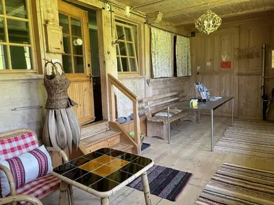 Ein Sitzbereich in der Unterkunft Apartment Obegghuus by Interhome