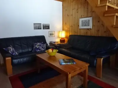 Ein Sitzbereich in der Unterkunft Apartment Lischenhaus - Strubel by Interhome