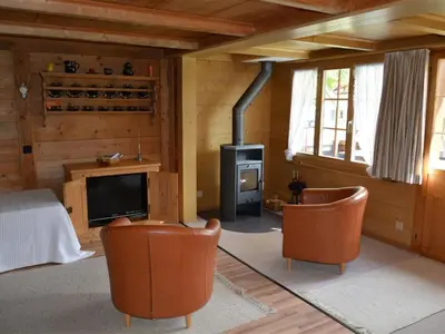 Ein Sitzbereich in der Unterkunft Apartment Marmotte- Chalet by Interhome