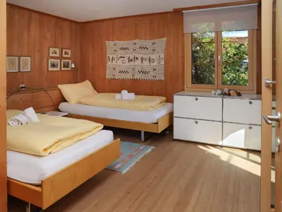 Ein Bett oder Betten in einem Zimmer der Unterkunft Apartment Jungfrau a d Ledi-1 by Interhome