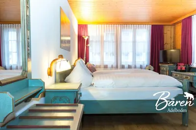 Ein Bett oder Betten in einem Zimmer der Unterkunft Hotel Bären