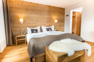 Ein Bett oder Betten in einem Zimmer der Unterkunft Hotel Bettmerhof