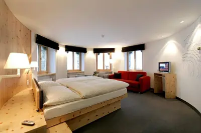 Ein Bett oder Betten in einem Zimmer der Unterkunft 3100 Kulmhotel Gornergrat