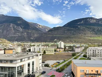 Ein allgemeiner Bergblick oder ein Berglick von des Hotels aus