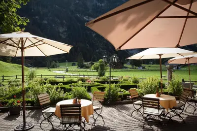Ein Garten an der Unterkunft Landgasthof Ruedihus