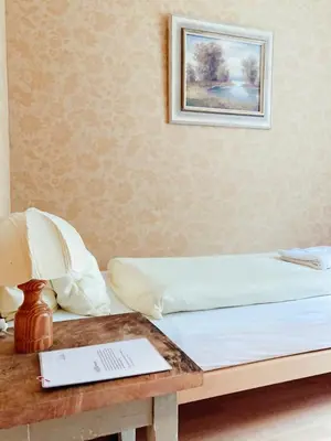 Ein Bett oder Betten in einem Zimmer der Unterkunft Hotel Gletscherblick