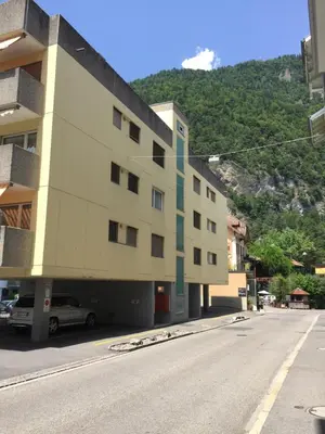 Ein allgemeiner Bergblick oder ein Berglick von der Ferienwohnung aus