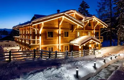 Chalet Migui Luxury Living & Spa *****, Crans Montana im Winter