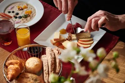 Essen im Hotel oder in der Nähe