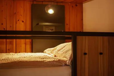 Ein Bett oder Betten in einem Zimmer der Unterkunft Eiger Lodge Easy