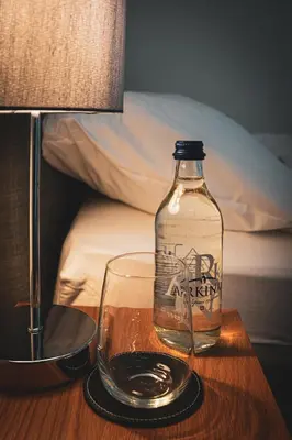 Ein Bett oder Betten in einem Zimmer der Unterkunft Hotel Restaurant Simplon