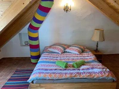 Ein Bett oder Betten in einem Zimmer der Unterkunft Rustici Maggia