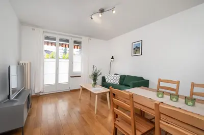 Ein Sitzbereich in der Unterkunft Interlaken Apartments