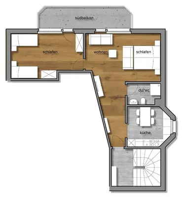 Grundriss der Unterkunft Haus Samurai
