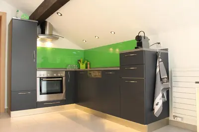 Küche/Küchenzeile in der Unterkunft Haus Dorf 7