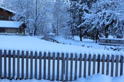 Chalet am Irfig im Winter