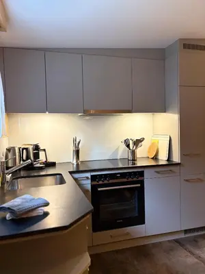 Küche/Küchenzeile in der Unterkunft Chalet Annelis Apartments
