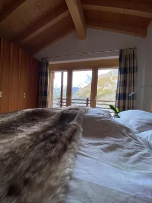 Ein Bett oder Betten in einem Zimmer der Unterkunft Chalet Conthey