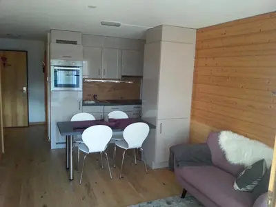 Küche/Küchenzeile in der Unterkunft Hotel Bellwald