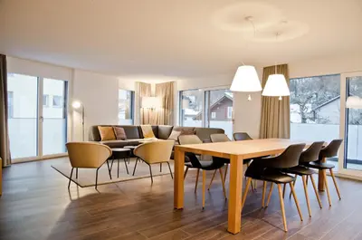 Ein Sitzbereich in der Unterkunft Apartment Flüehblüemli - GRIWA RENT AG