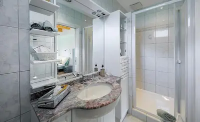 Ein Badezimmer in der Unterkunft Relais Bayard