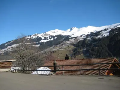 Ein allgemeiner Bergblick oder ein Berglick von der Ferienwohnung aus