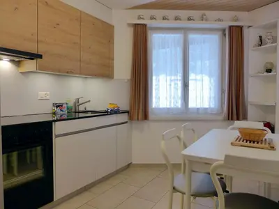 Küche/Küchenzeile in der Unterkunft Apartment Rehli by Interhome