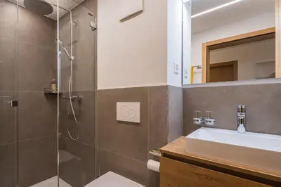 Ein Badezimmer in der Unterkunft Ferienhaus Matterhorngruss