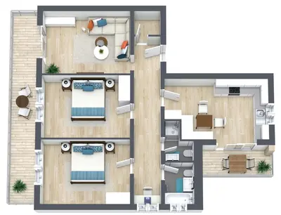 Grundriss der Unterkunft Ferienhaus Matterhorngruss