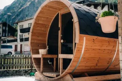Ein allgemeiner Bergblick oder ein Berglick von der Ferienwohnung aus
