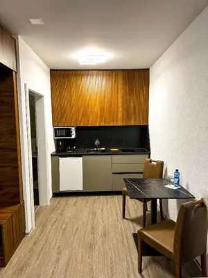 Küche/Küchenzeile in der Unterkunft Hotel Lindenhof by Crossworld AG