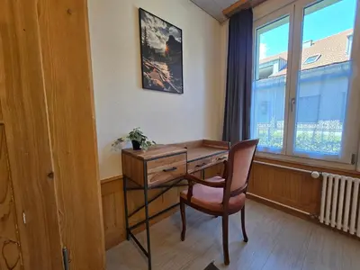 Ein Sitzbereich in der Unterkunft Mountain Holiday