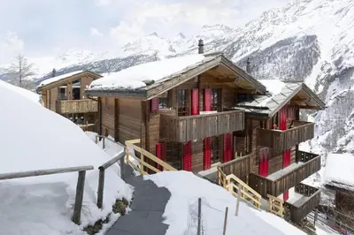 Naturlandschaft in der Nähe des Chalets